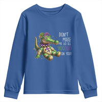 Voodoo Mardi Gras Youth Sweatshirt Aligator Voodoo Doll New Orleans Louisiana