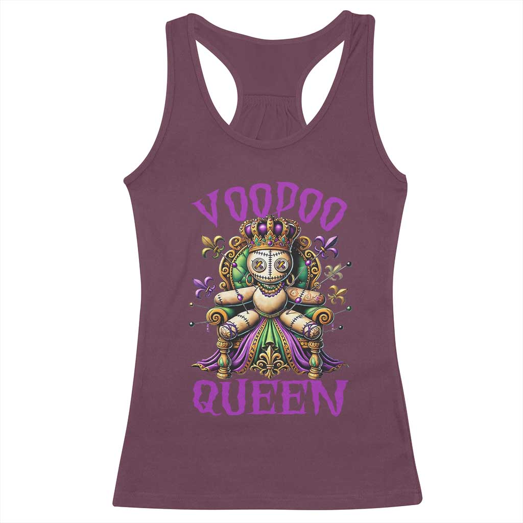 Mardi Gras Voodoo Queen Racerback Tank Top