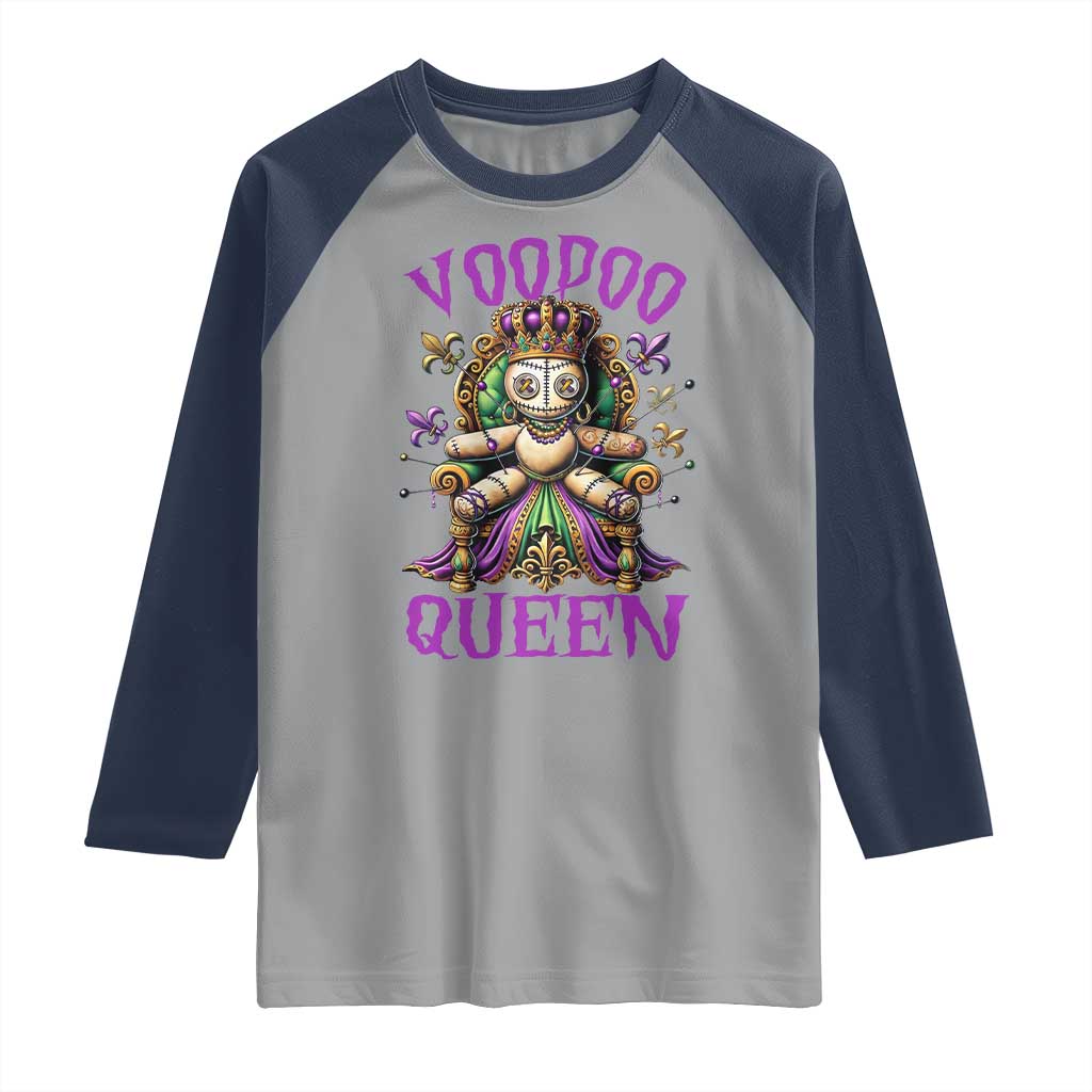 Mardi Gras Voodoo Queen Raglan Shirt