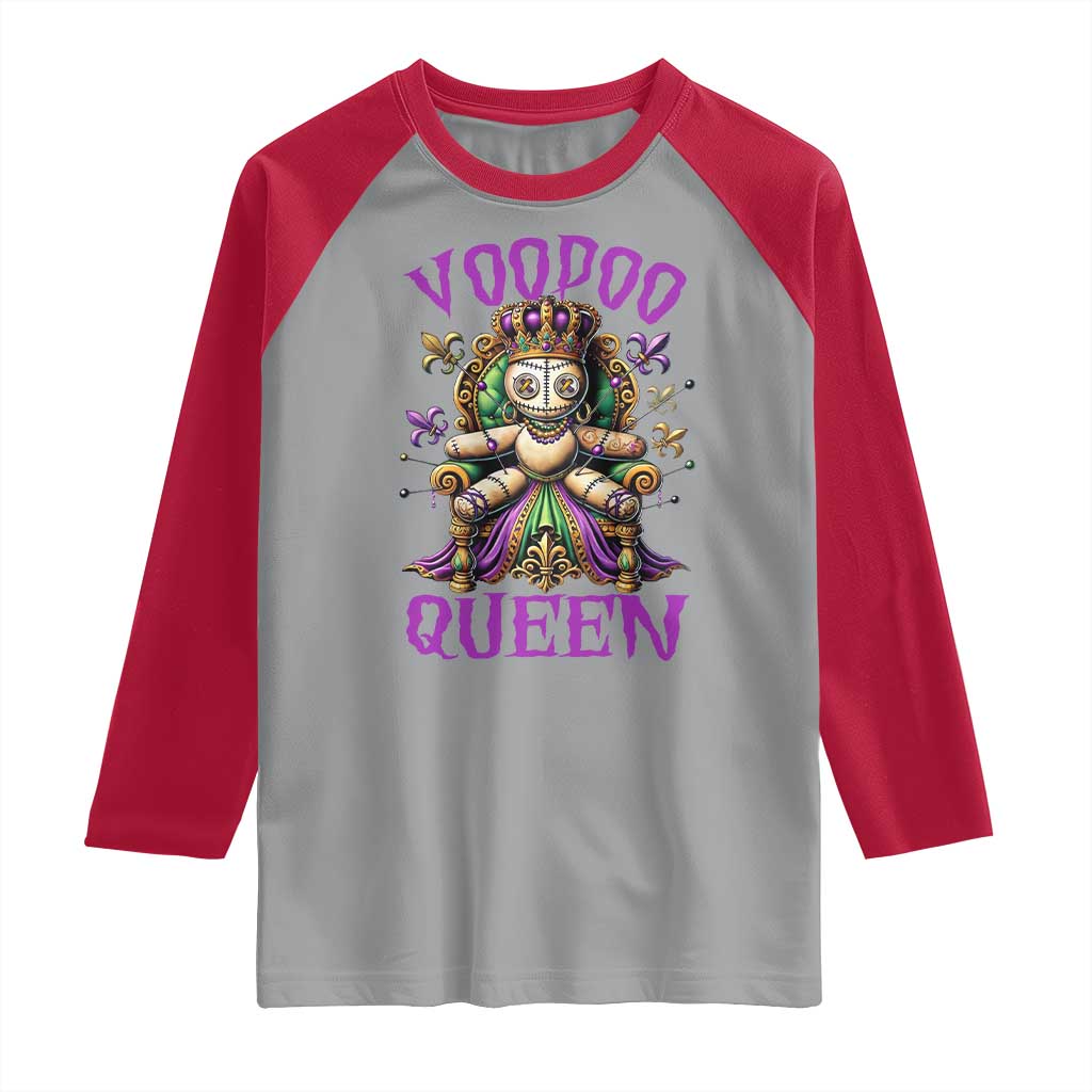 Mardi Gras Voodoo Queen Raglan Shirt