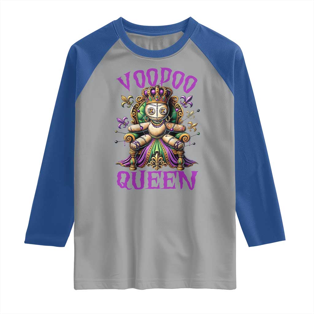 Mardi Gras Voodoo Queen Raglan Shirt