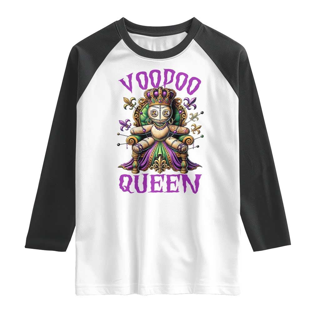 Mardi Gras Voodoo Queen Raglan Shirt