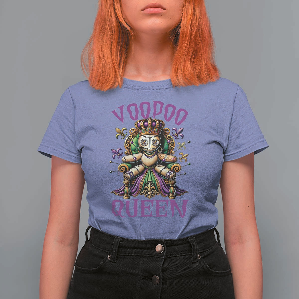 Mardi Gras Voodoo Queen T Shirt For Women