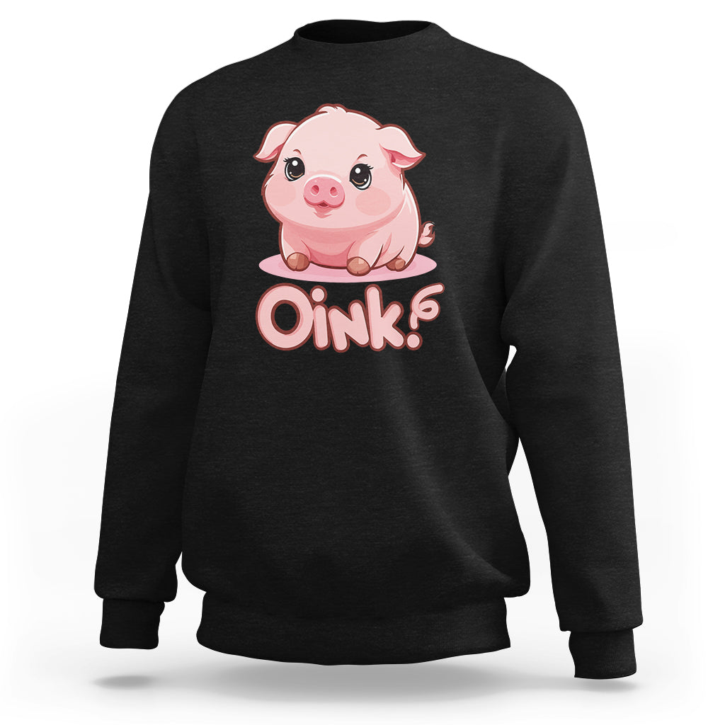 Pig Lover OINK Cute Swine Sweatshirt - Wonder Print Shop
