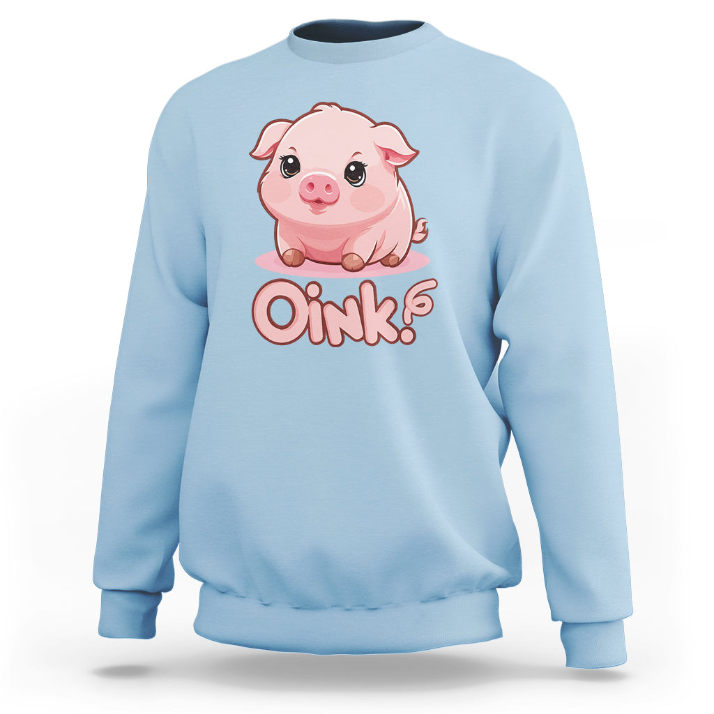 Pig Lover OINK Cute Swine Sweatshirt - Wonder Print Shop