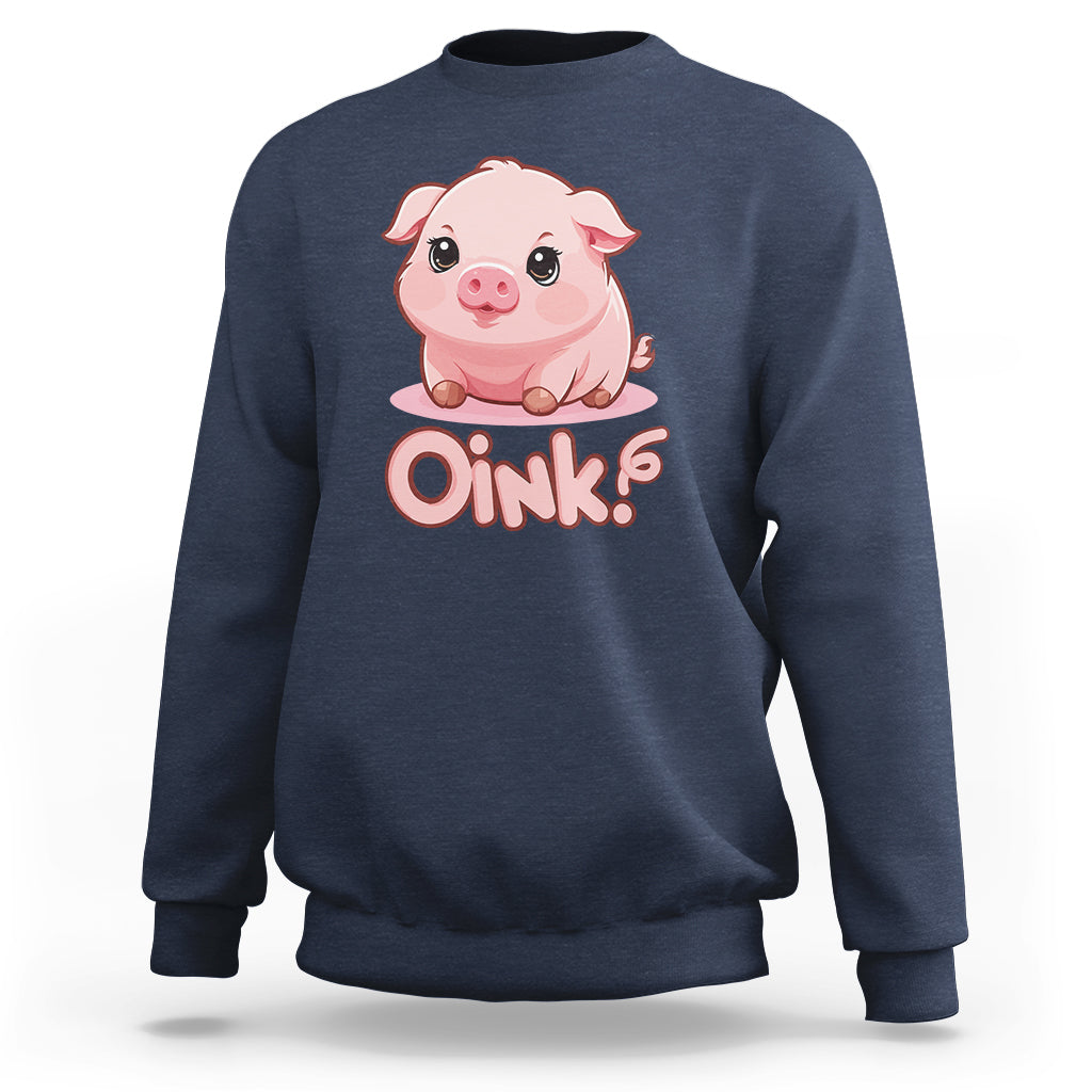 Pig Lover OINK Cute Swine Sweatshirt - Wonder Print Shop