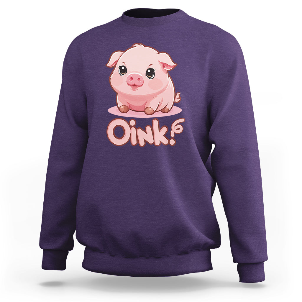 Pig Lover OINK Cute Swine Sweatshirt - Wonder Print Shop