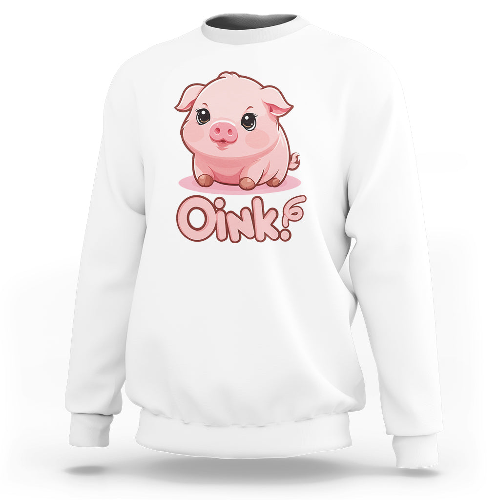 Pig Lover OINK Cute Swine Sweatshirt - Wonder Print Shop