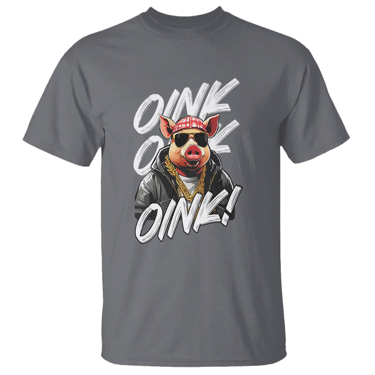 Pig Lover OINK Cool Swine Hip Hop Gangster T Shirt - Wonder Print Shop