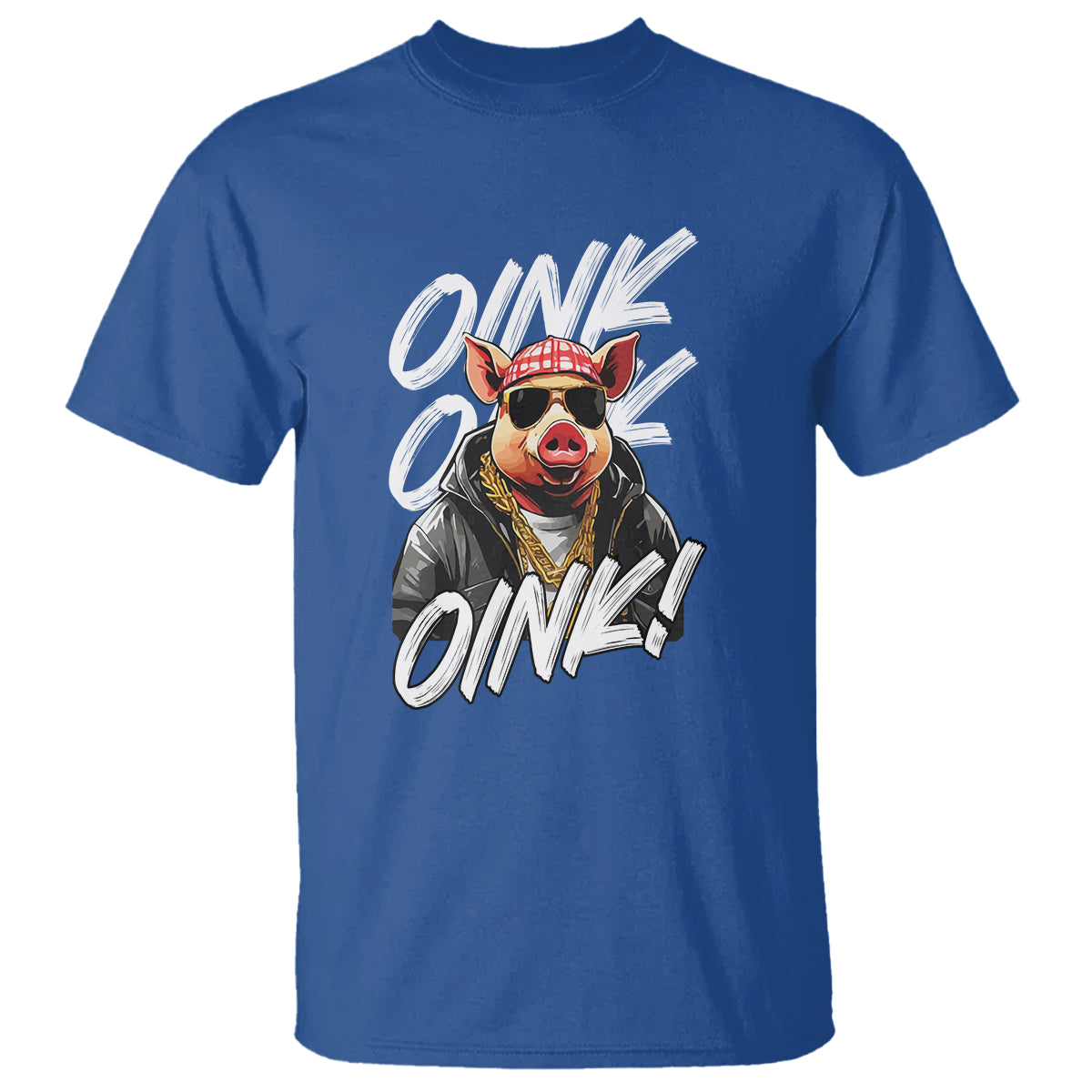 Pig Lover OINK Cool Swine Hip Hop Gangster T Shirt - Wonder Print Shop