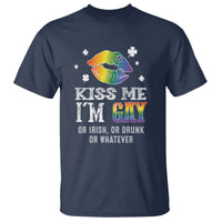 St. Patrick's Day T Shirt Kiss Me I'm Gay Or Irish Or Drunk Or Whatever - Wonder Print Shop