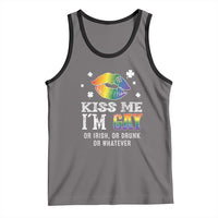 St Patrick's Day Tank Top Kiss Me I'm Gay Or Irish Or Drunk Or Whatever