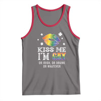 St Patrick's Day Tank Top Kiss Me I'm Gay Or Irish Or Drunk Or Whatever