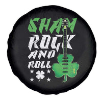 St Patrick's Day Spare Tire Cover Funny Sham Rock N Roll Shamrock Guitar