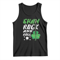 St Patrick's Day Tank Top Funny Sham Rock N Roll Shamrock Guitar