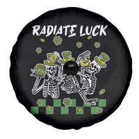 St Patrick's Day Spare Tire Cover Radiate Luck Funny Skeleton Radiology