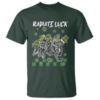 St. Patrick's Day T Shirt Radiate Luck Funny Skeleton Radiology - Wonder Print Shop