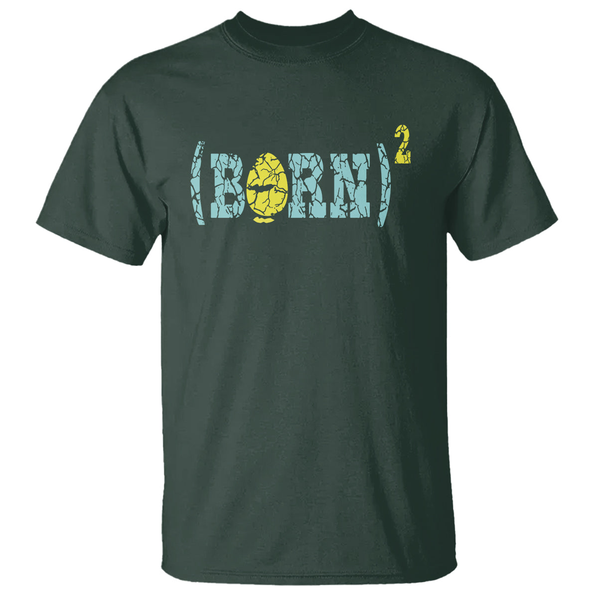 Easter Day T Shirt Born Squared Jesus Come Back John 3:3 Funny Math - Wonder Print Shop