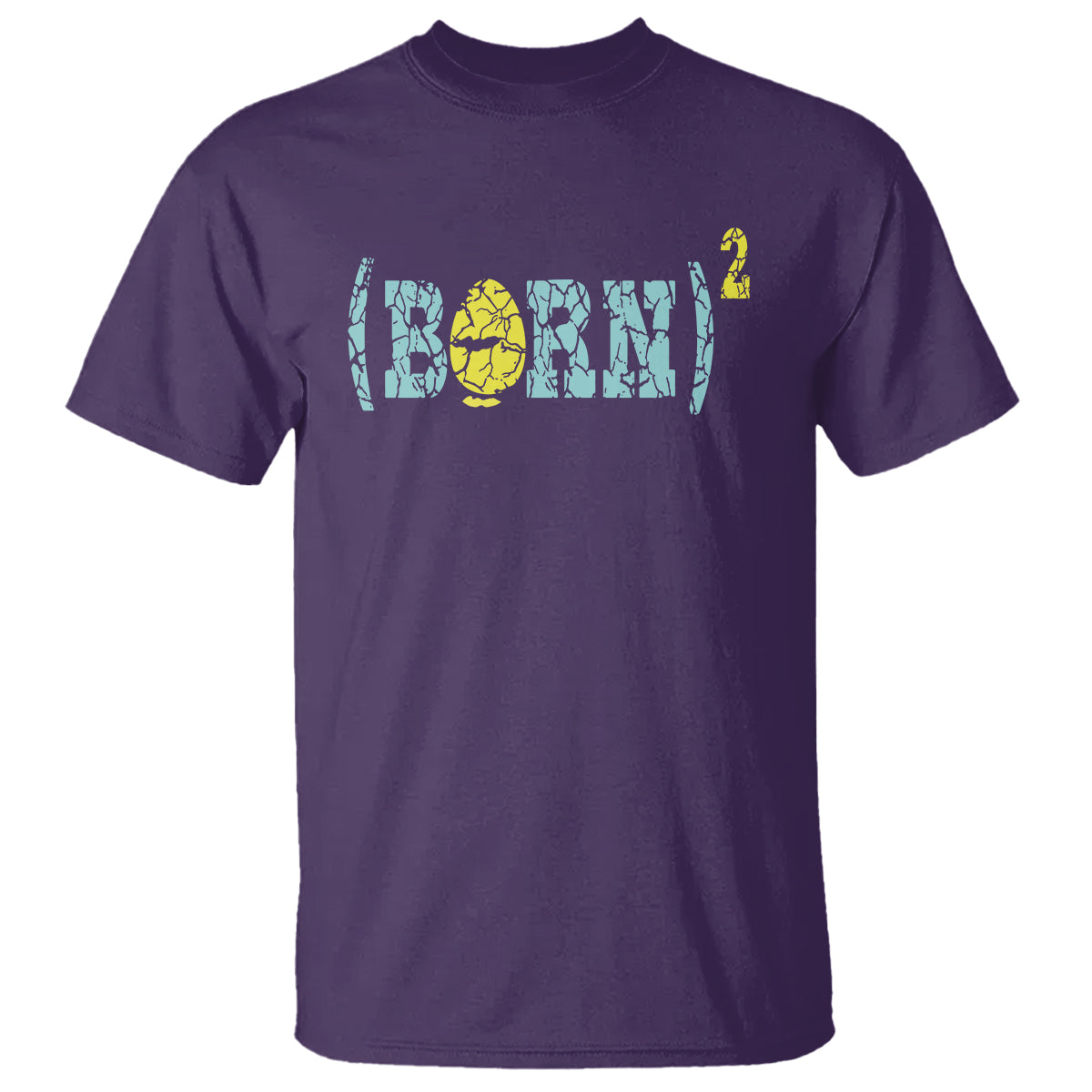 Easter Day T Shirt Born Squared Jesus Come Back John 3:3 Funny Math - Wonder Print Shop