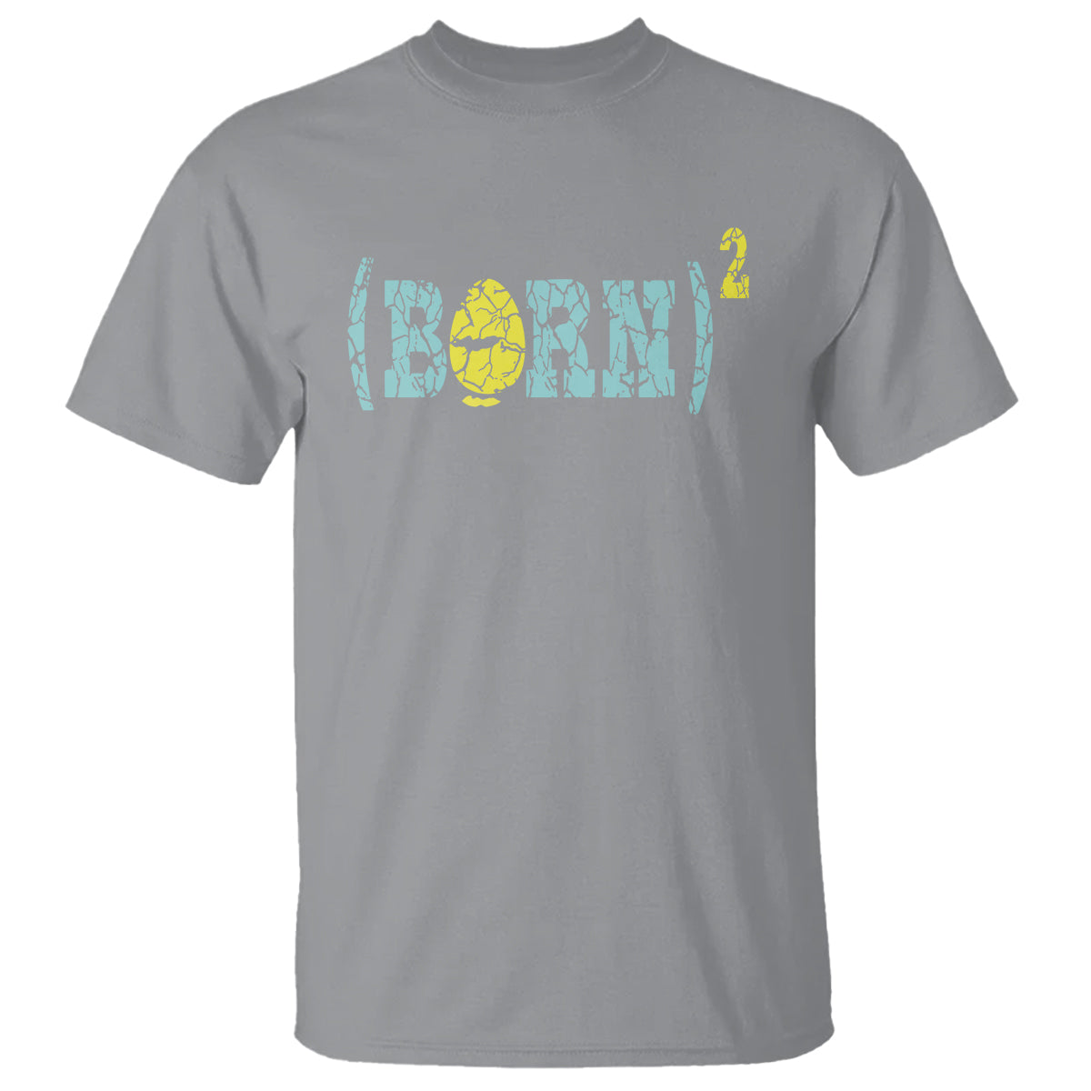 Easter Day T Shirt Born Squared Jesus Come Back John 3:3 Funny Math - Wonder Print Shop