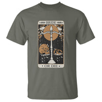 Funny Engagement T Shirt Bride Or Die Skull And Wedding Ring Bachelorette Party - Wonder Print Shop