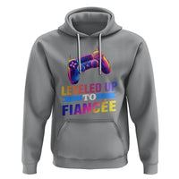 Engagement Hoodie Leveled Up To Fiancee Funny Gamer Newly Engaged Couple Matching - Wonder Print Shop