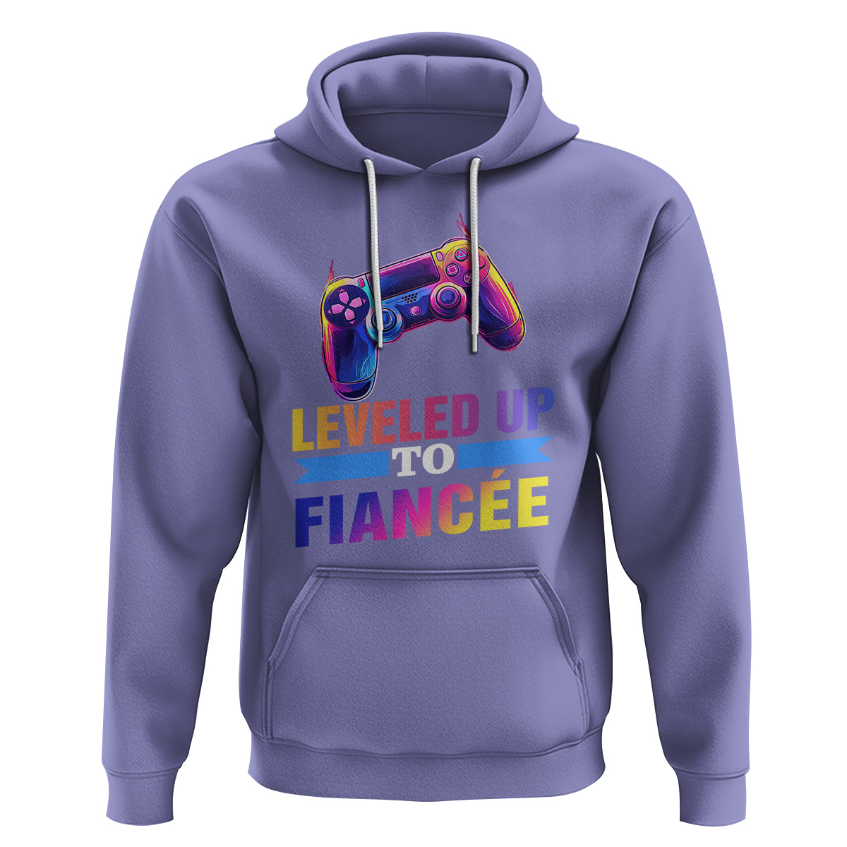 Engagement Hoodie Leveled Up To Fiancee Funny Gamer Newly Engaged Couple Matching - Wonder Print Shop