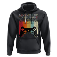 Engagement Hoodie Leveled Up To Husband Funny Gamer Newly Engaged Couple Matching - Wonder Print Shop