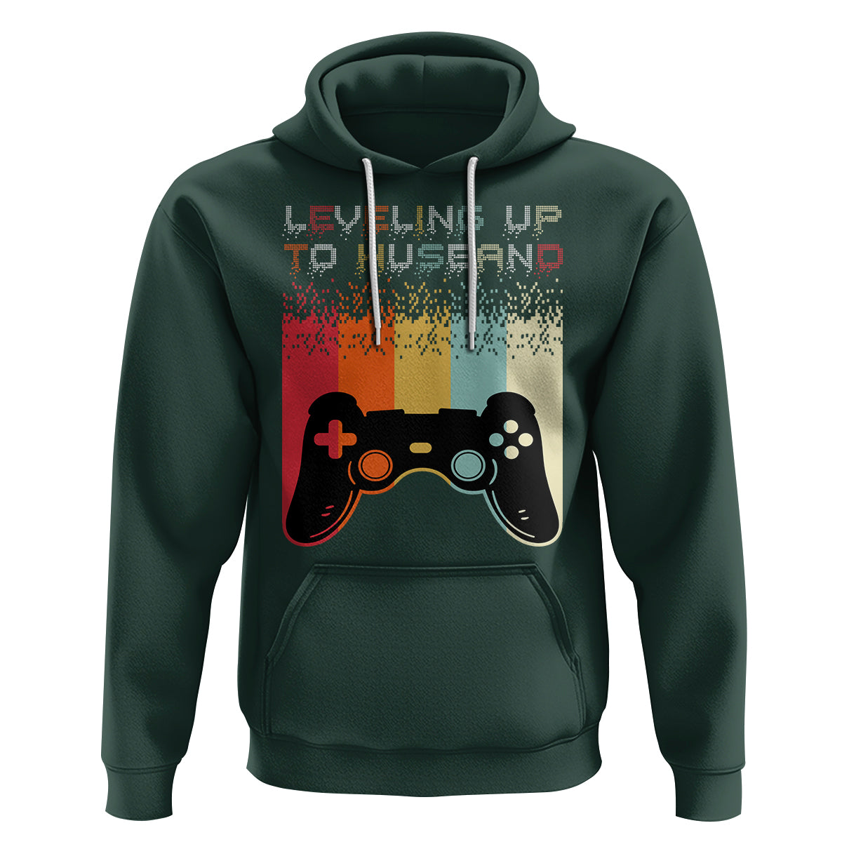Engagement Hoodie Leveled Up To Husband Funny Gamer Newly Engaged Couple Matching - Wonder Print Shop