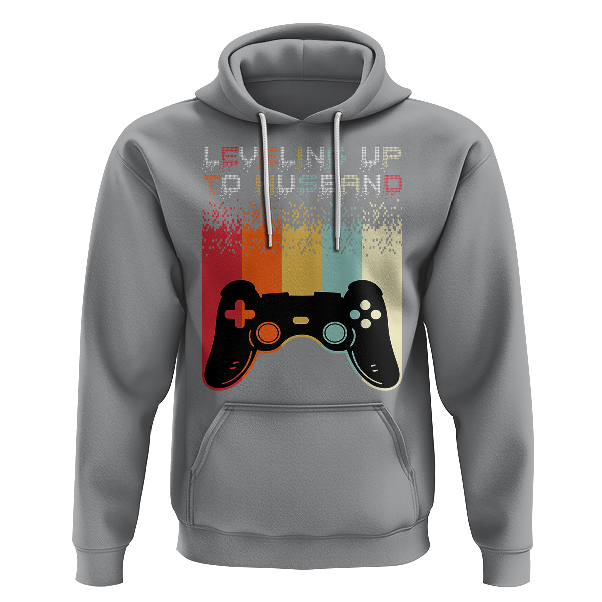 Engagement Hoodie Leveled Up To Husband Funny Gamer Newly Engaged Couple Matching - Wonder Print Shop