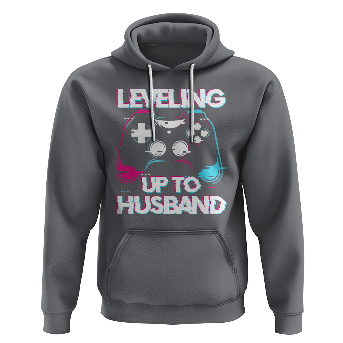 Engagement Hoodie Leveled Up To Husband Funny Gamer Vaporwave Newly Engaged Couple Matching - Wonder Print Shop