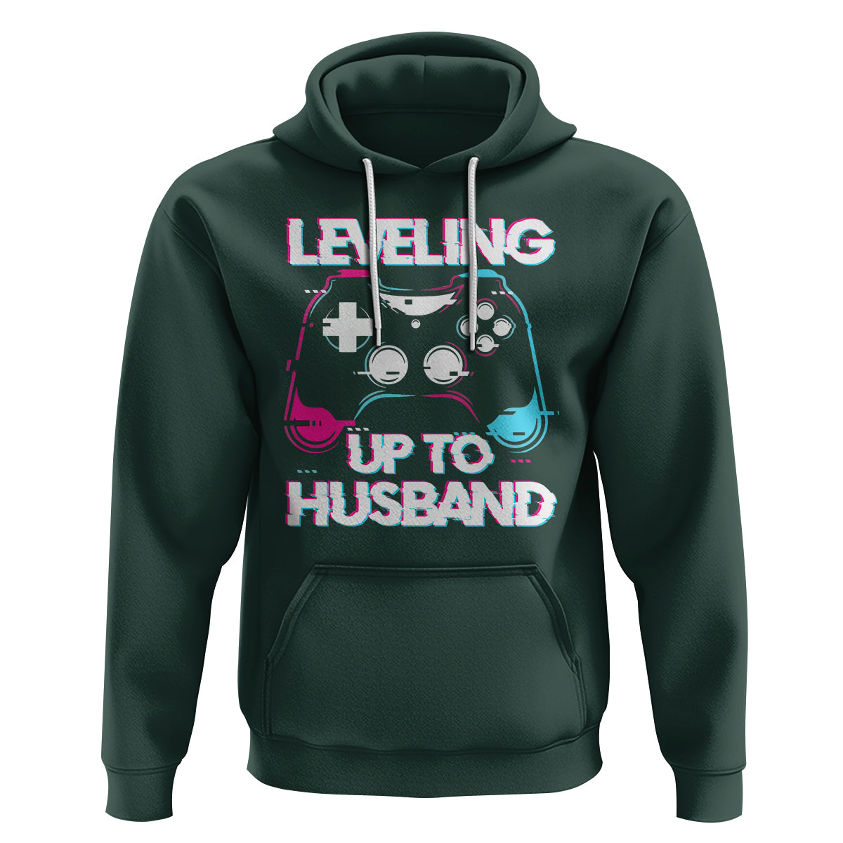 Engagement Hoodie Leveled Up To Husband Funny Gamer Vaporwave Newly Engaged Couple Matching - Wonder Print Shop