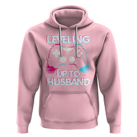 Engagement Hoodie Leveled Up To Husband Funny Gamer Vaporwave Newly Engaged Couple Matching - Wonder Print Shop