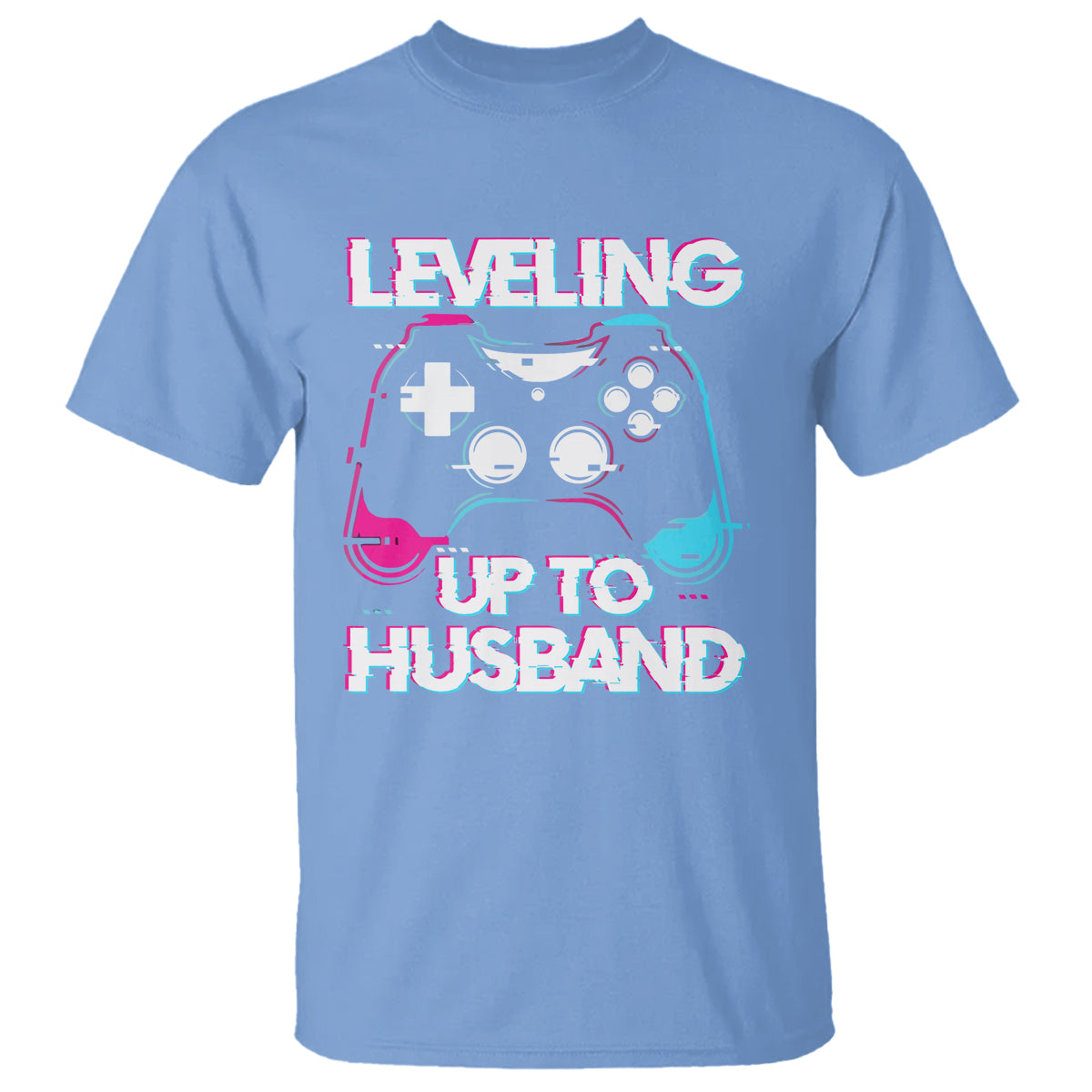 Engagement T Shirt Leveled Up To Husband Funny Gamer Vaporwave Newly Engaged Couple Matching - Wonder Print Shop