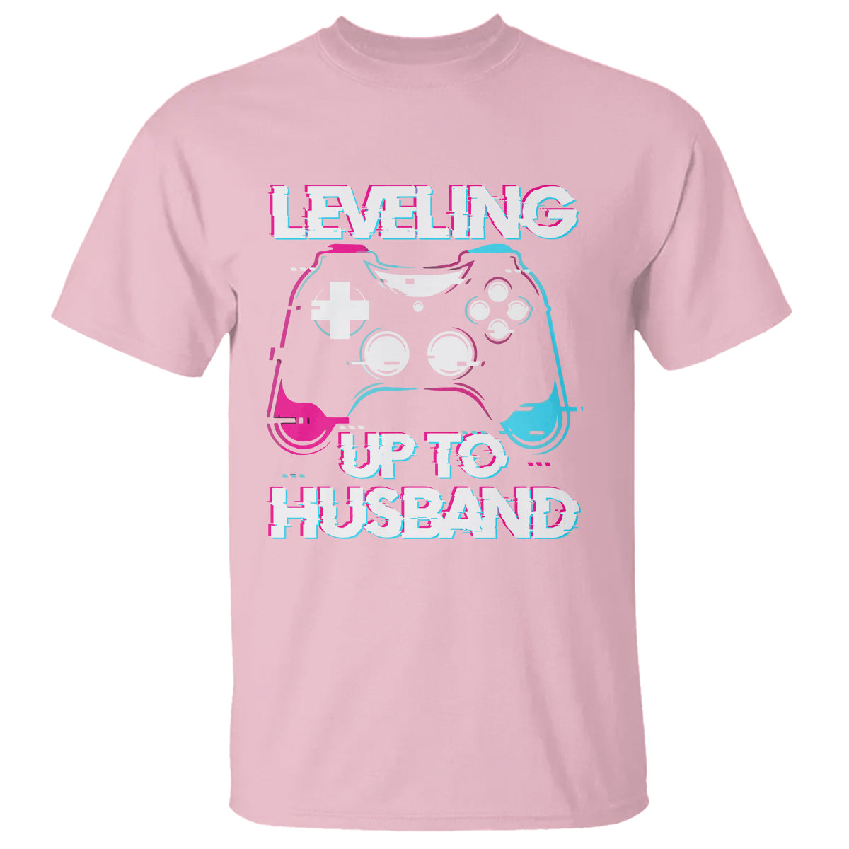 Engagement T Shirt Leveled Up To Husband Funny Gamer Vaporwave Newly Engaged Couple Matching - Wonder Print Shop