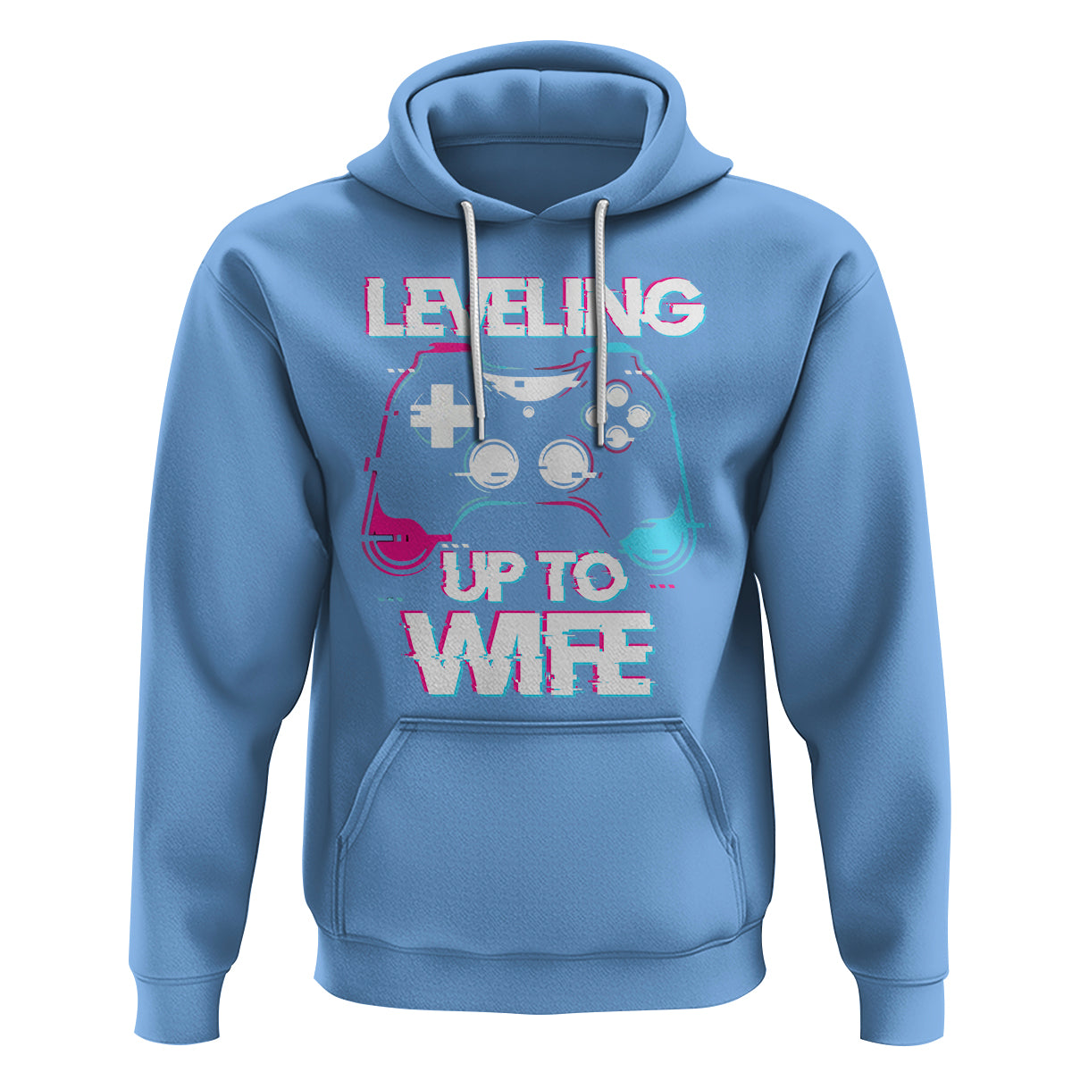 Engagement Hoodie Leveled Up To WIfe Funny Gamer Vaporwave Newly Engaged Couple Matching - Wonder Print Shop