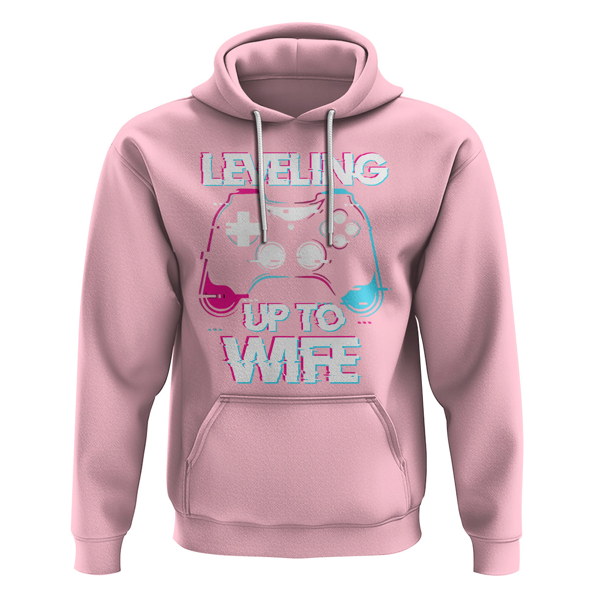 Engagement Hoodie Leveled Up To WIfe Funny Gamer Vaporwave Newly Engaged Couple Matching - Wonder Print Shop