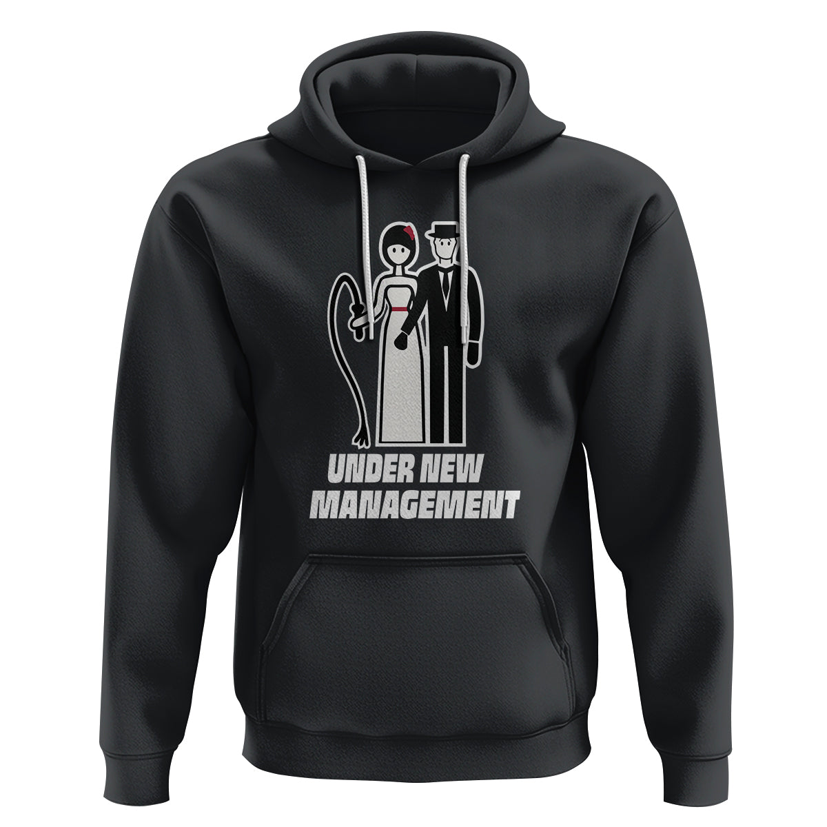 Funny Marriage Hoodie Under New Management Bachelor Bachelorette Party Couple Matching - Wonder Print Shop