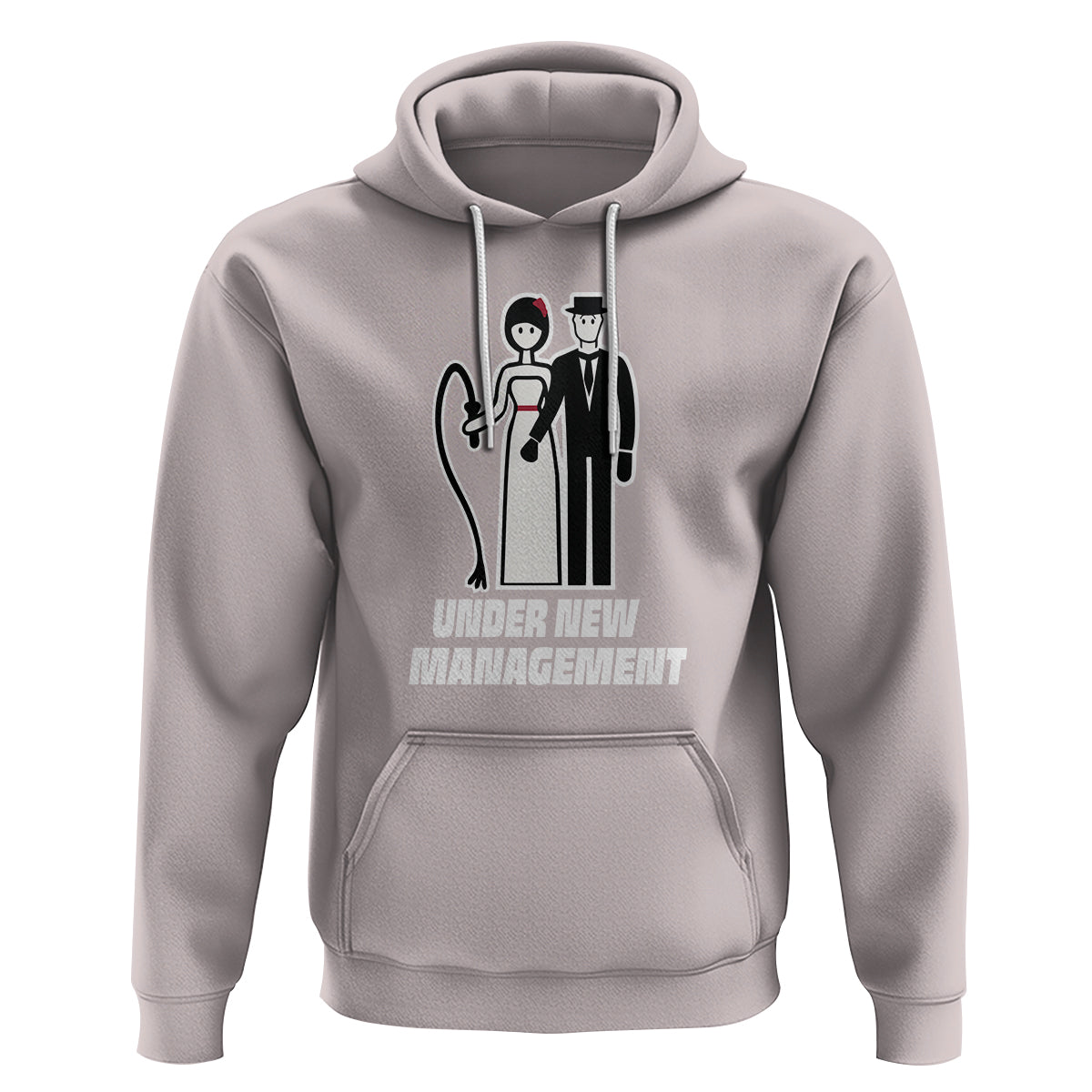 Funny Marriage Hoodie Under New Management Bachelor Bachelorette Party Couple Matching - Wonder Print Shop