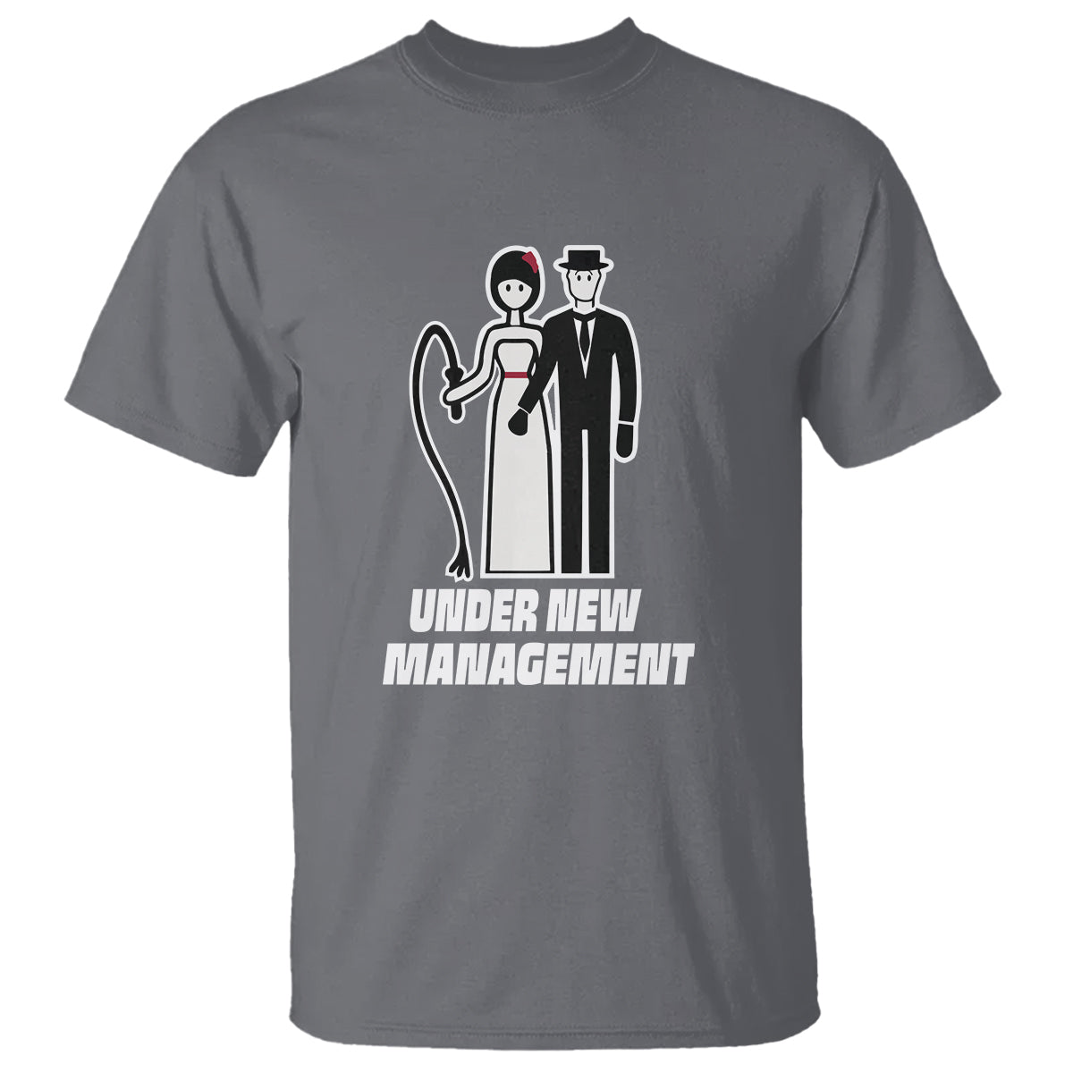 Funny Marriage T Shirt Under New Management Bachelor Bachelorette Party Couple Matching - Wonder Print Shop