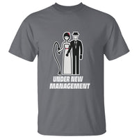 Funny Marriage T Shirt Under New Management Bachelor Bachelorette Party Couple Matching - Wonder Print Shop