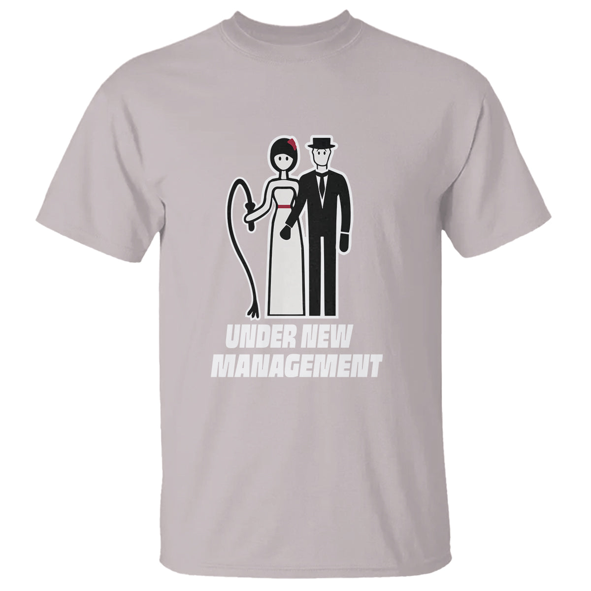 Funny Marriage T Shirt Under New Management Bachelor Bachelorette Party Couple Matching - Wonder Print Shop