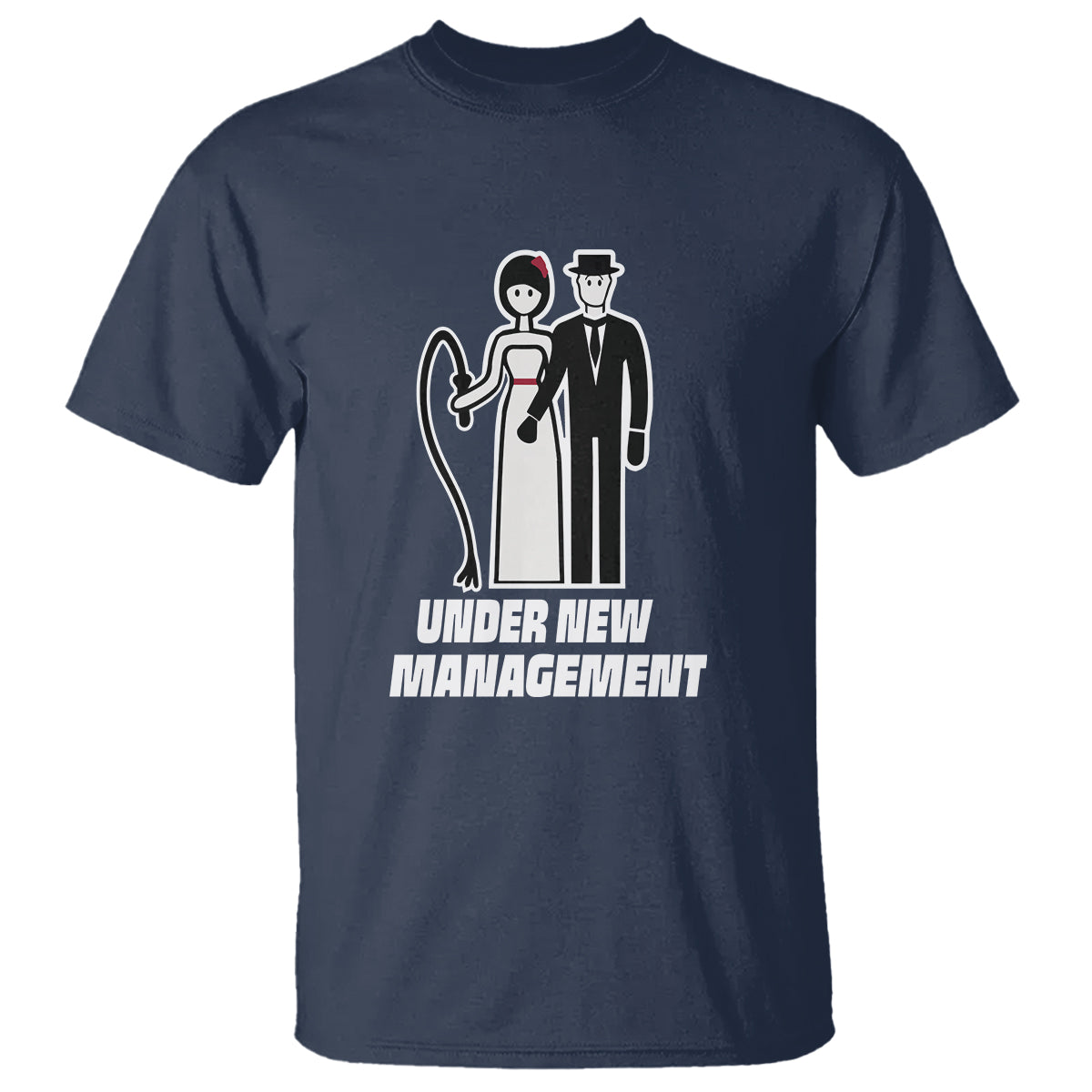 Funny Marriage T Shirt Under New Management Bachelor Bachelorette Party Couple Matching - Wonder Print Shop