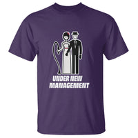 Funny Marriage T Shirt Under New Management Bachelor Bachelorette Party Couple Matching - Wonder Print Shop