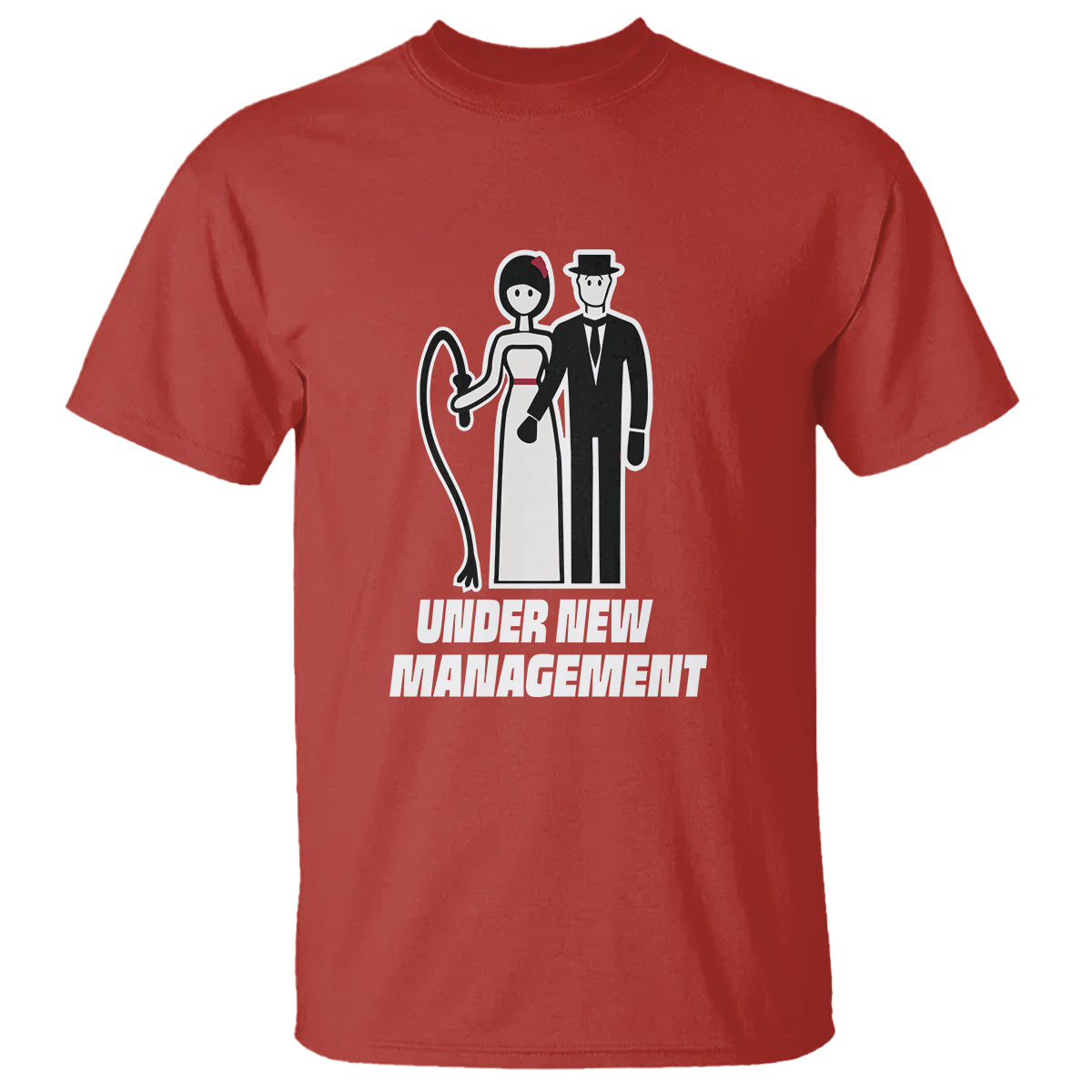 Funny Marriage T Shirt Under New Management Bachelor Bachelorette Party Couple Matching - Wonder Print Shop