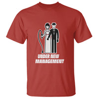 Funny Marriage T Shirt Under New Management Bachelor Bachelorette Party Couple Matching - Wonder Print Shop