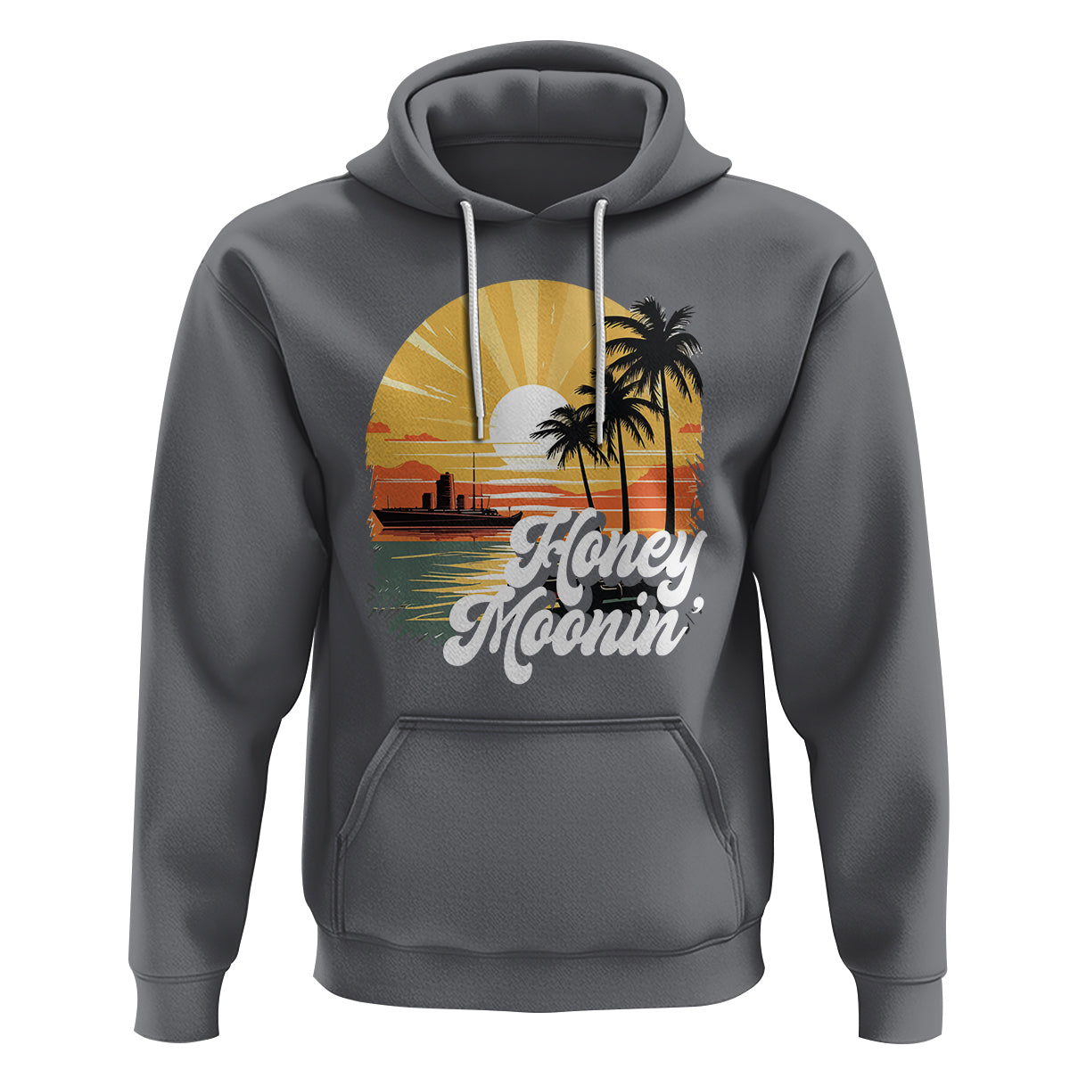 Honeymoon Hoodie Beach Trip Married Couple Matching - Wonder Print Shop