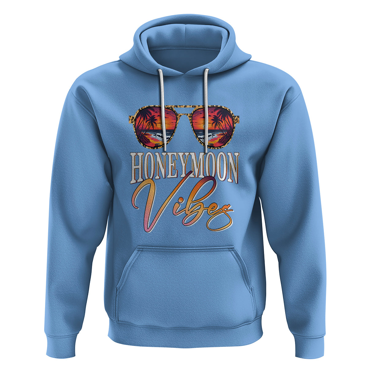 Honeymoon Vibes Hoodie Beach Trip Married Couple Matching - Wonder Print Shop
