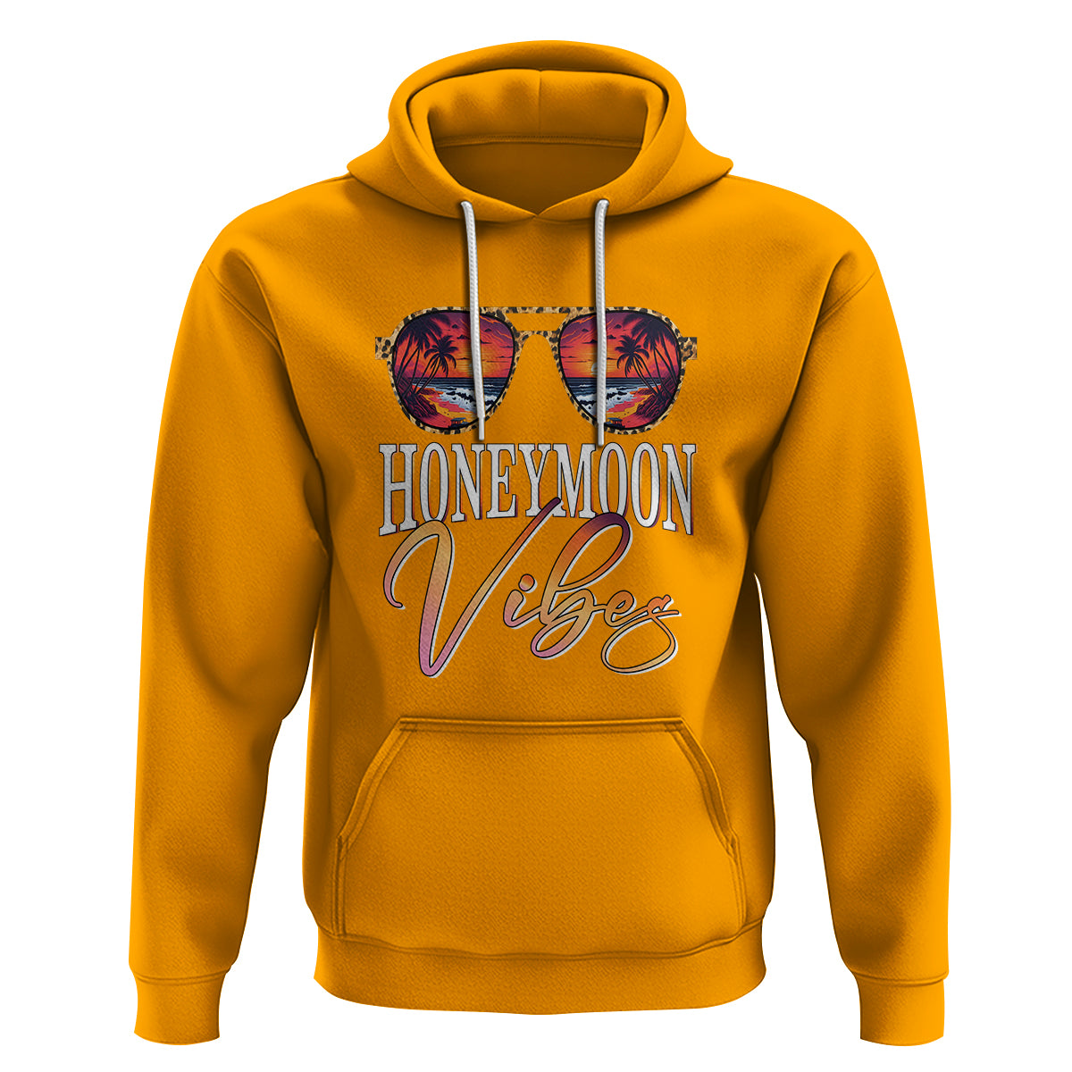 Honeymoon Vibes Hoodie Beach Trip Married Couple Matching - Wonder Print Shop