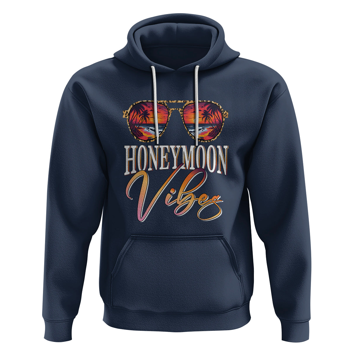 Honeymoon Vibes Hoodie Beach Trip Married Couple Matching - Wonder Print Shop